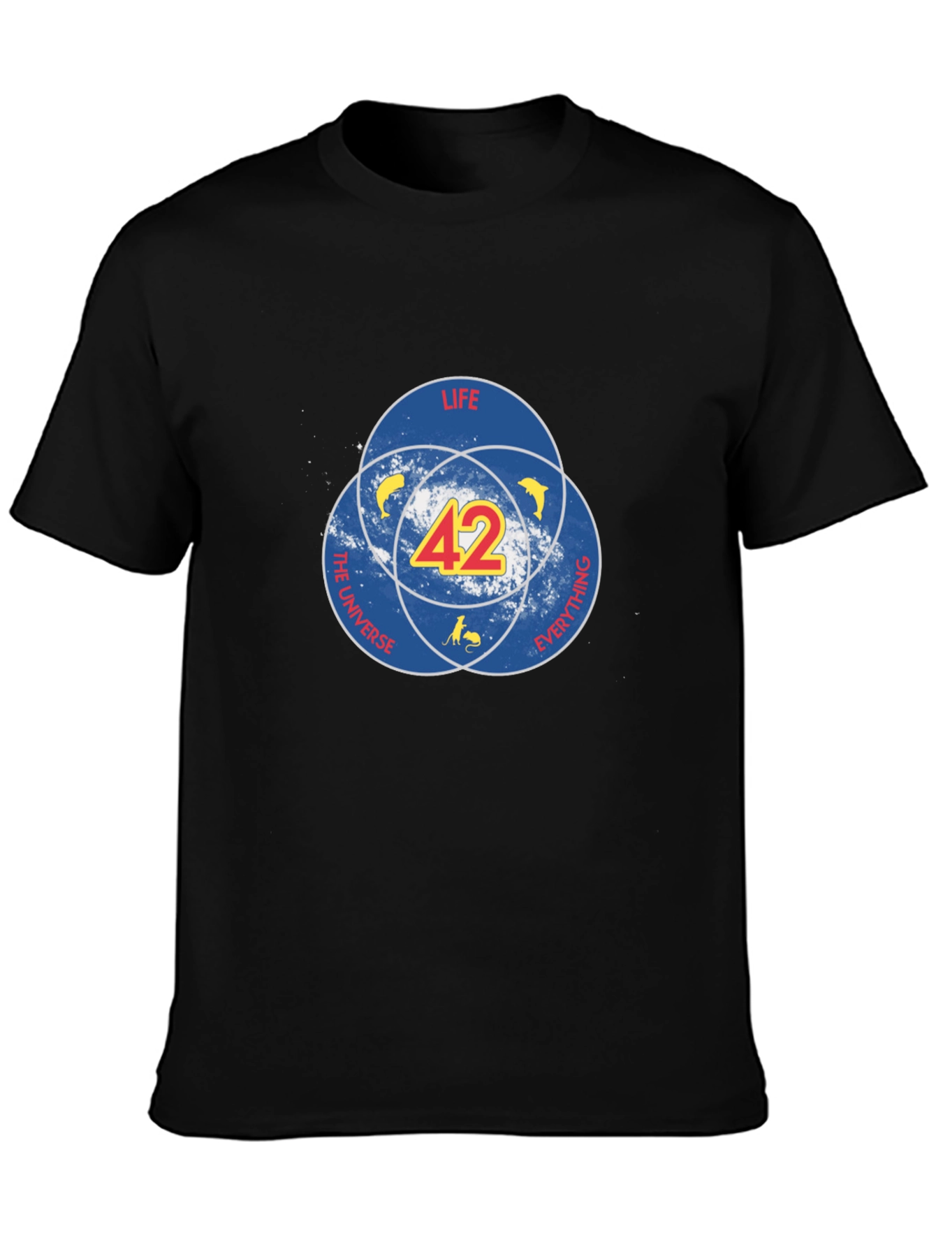 42 Hitchhiker’s Guide T-Shirt – Sci-Fi Dog Graphic Tee