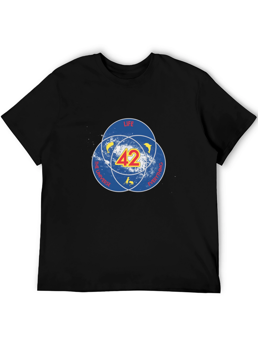 42 Hitchhiker’s Guide T-Shirt – Sci-Fi Dog Graphic Tee
