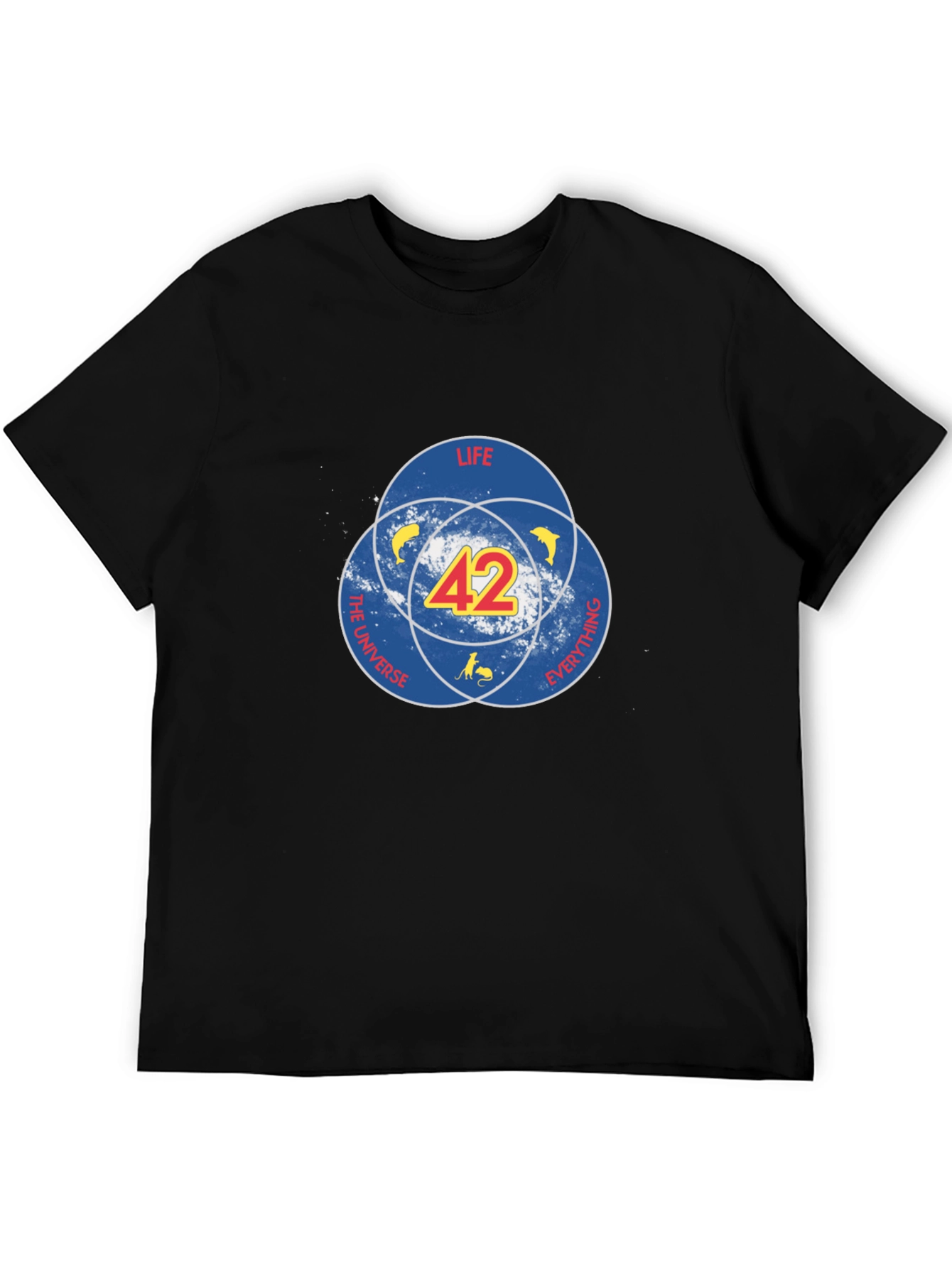 42 Hitchhiker’s Guide T-Shirt – Sci-Fi Dog Graphic Tee