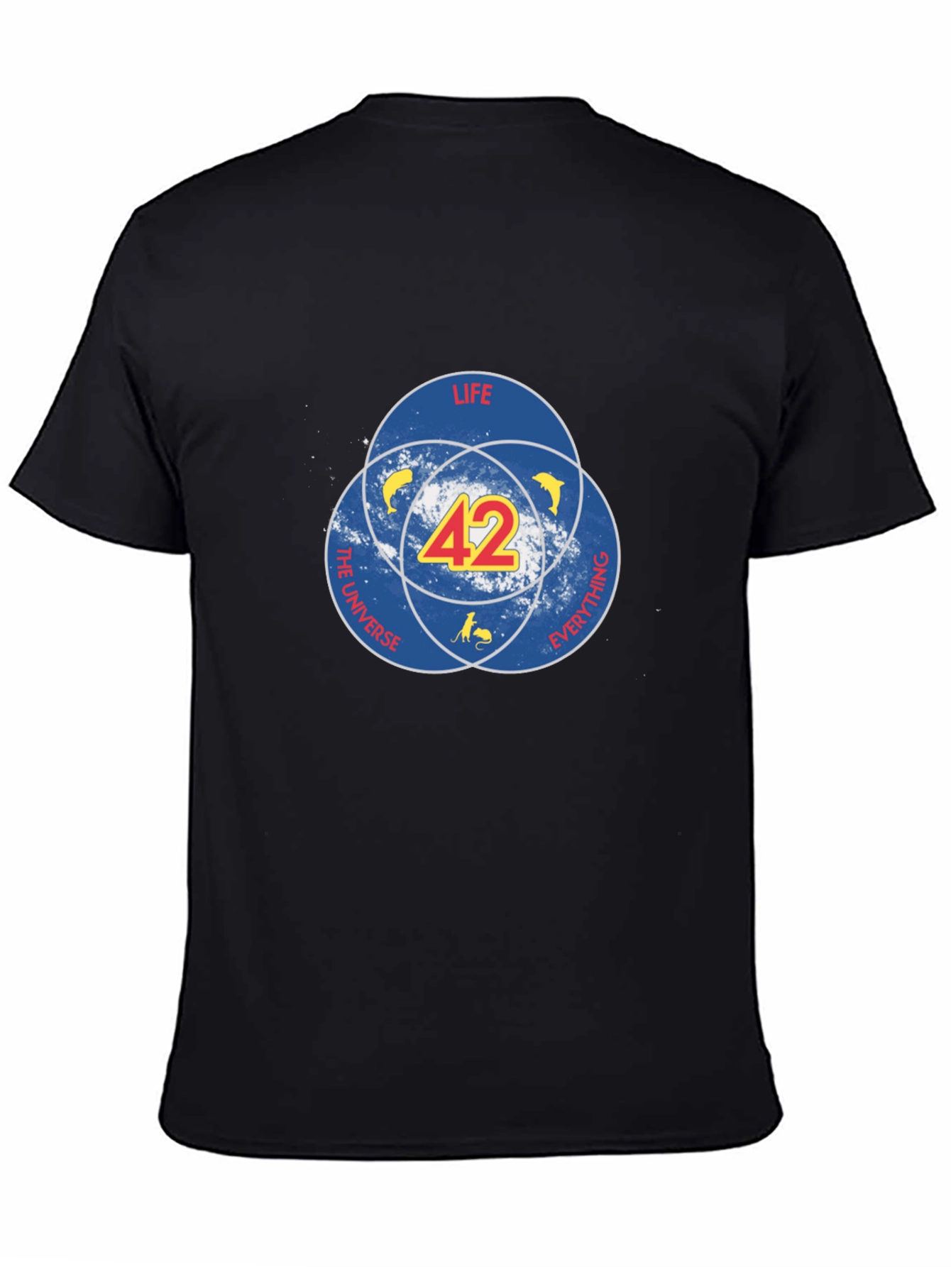 42 Hitchhiker’s Guide T-Shirt – Sci-Fi Dog Graphic Tee