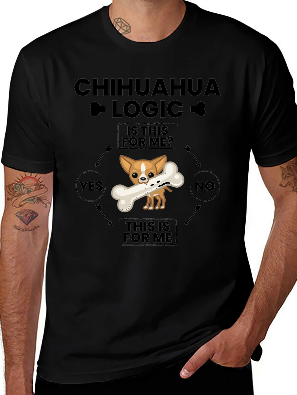 Chihuahua Logic T-Shirt – Funny Dog Lover Graphic Tee