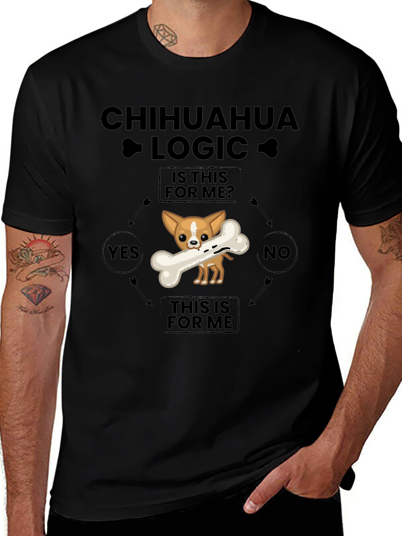 Chihuahua Logic T-Shirt – Funny Dog Lover Graphic Tee