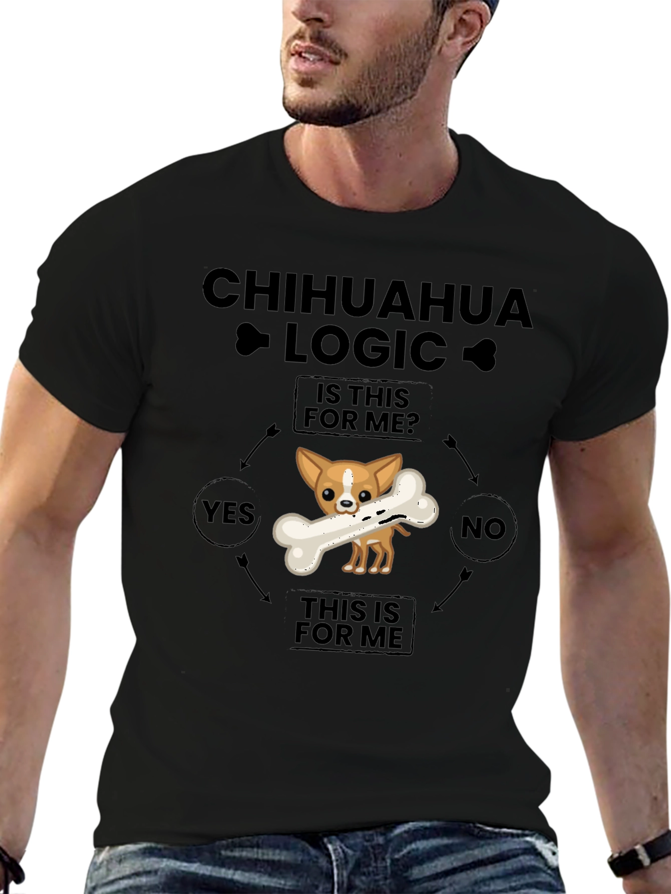 Chihuahua Logic T-Shirt – Funny Dog Lover Graphic Tee