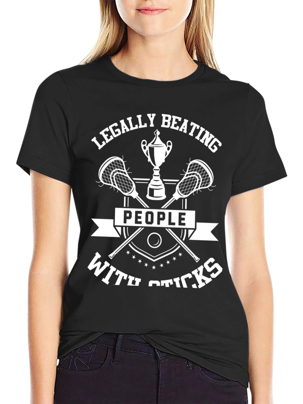 Legally Beating People With Sticks Graphic Tee
