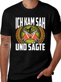 Ich Kam Sah Und Sagte T-Shirt Chainsaw Shirt