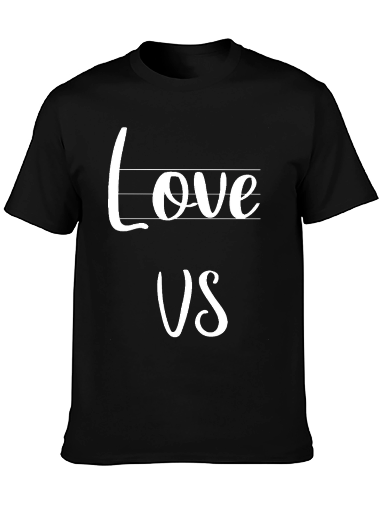 Love Us Graphic Black T-Shirt