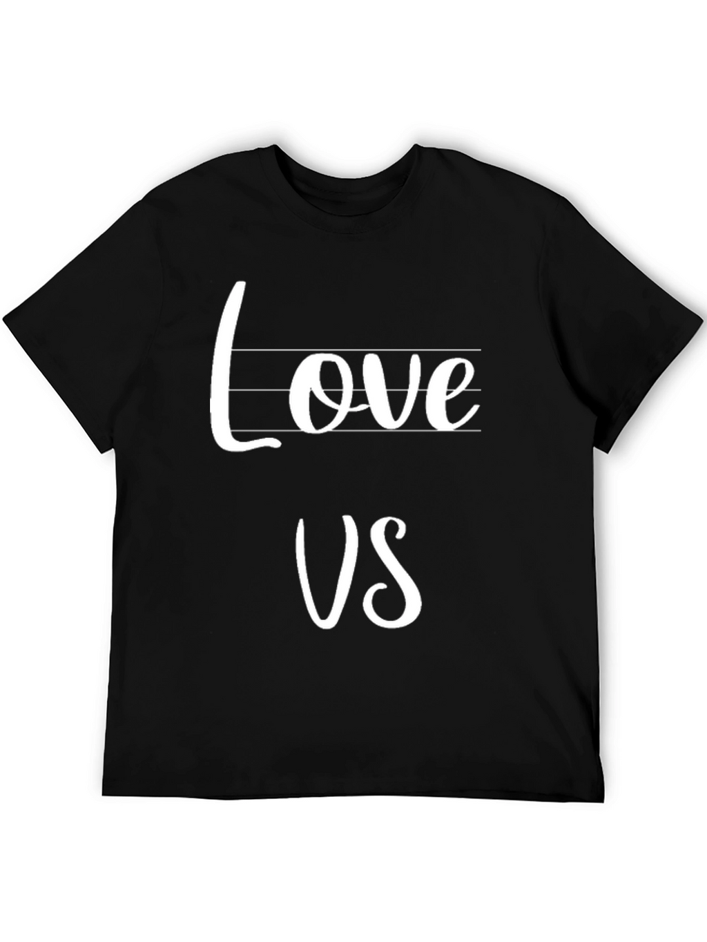 Love Us Graphic Black T-Shirt
