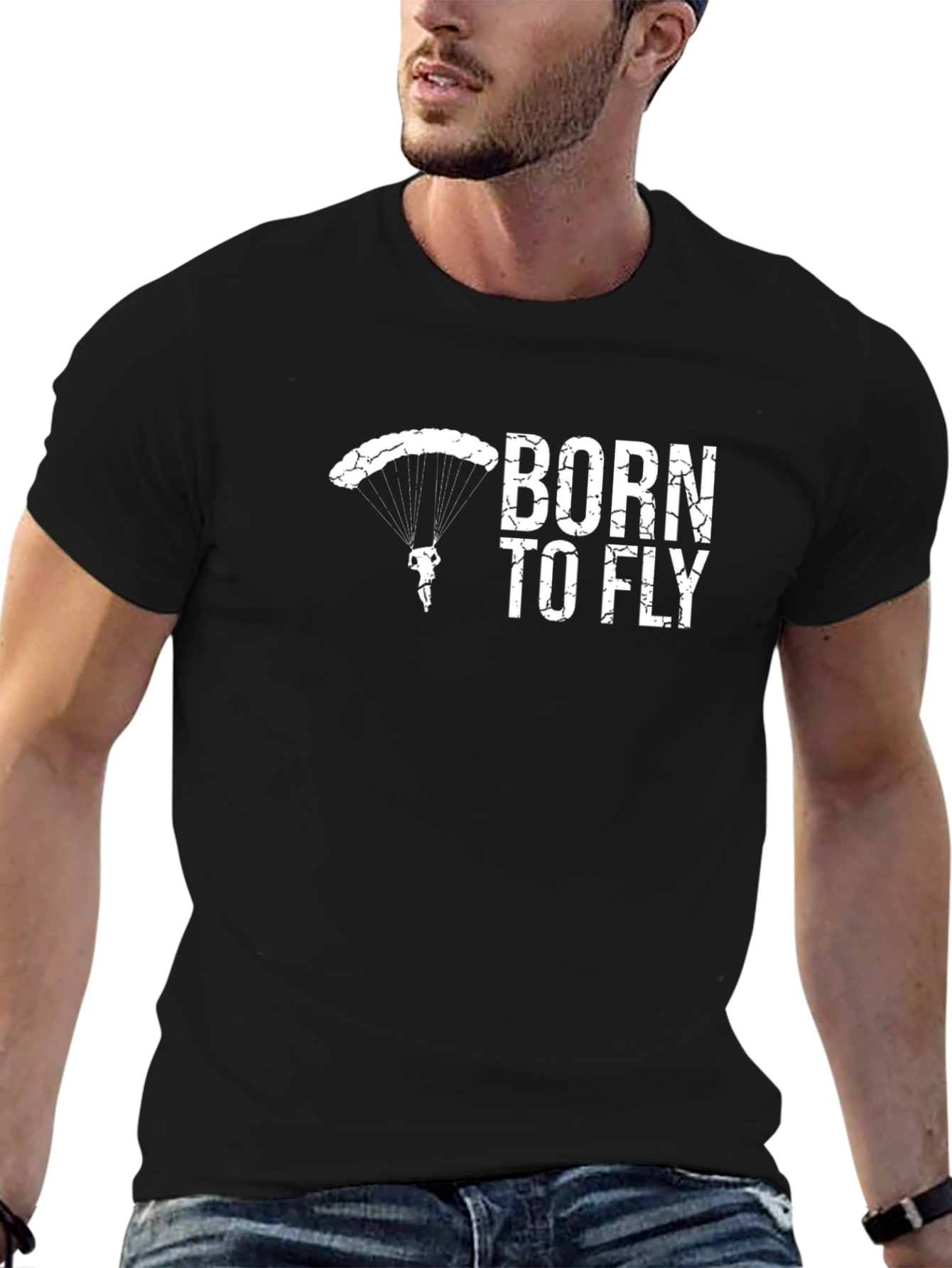 Born To Fly Skydiver T-Shirt