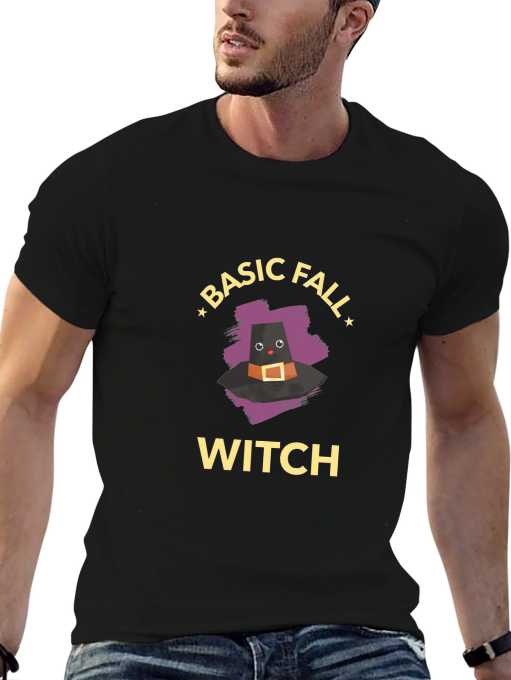 Basic Fall Witch T-Shirt - Cute Halloween Tee