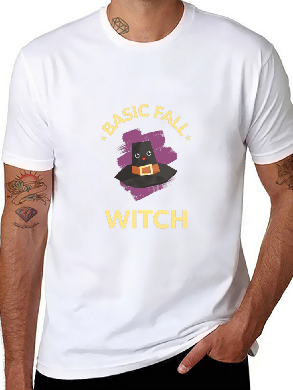 Basic Fall Witch T-Shirt - Cute Halloween Tee