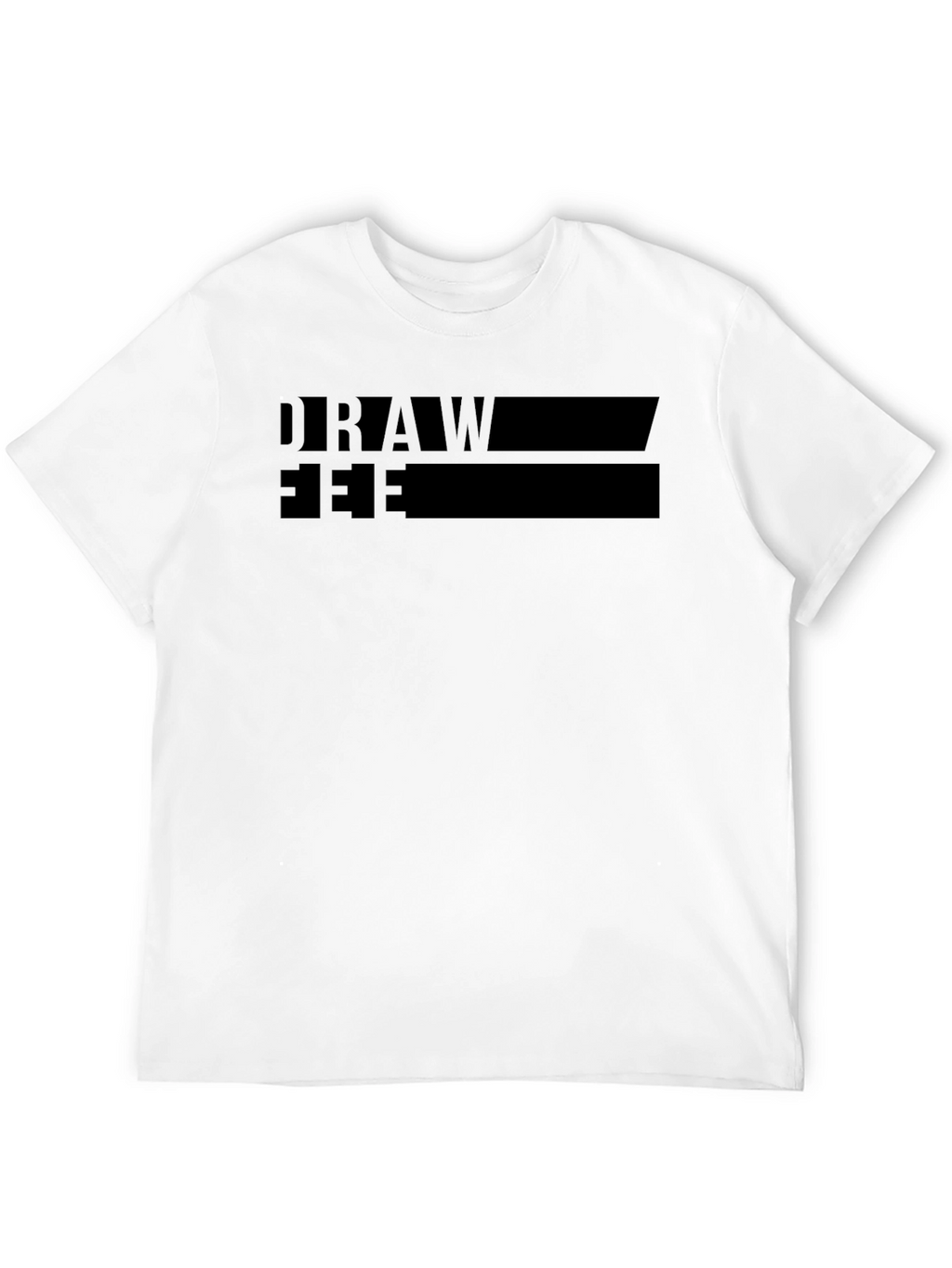 Draw Free T-Shirt Black Graphic Tee Comfort Fit