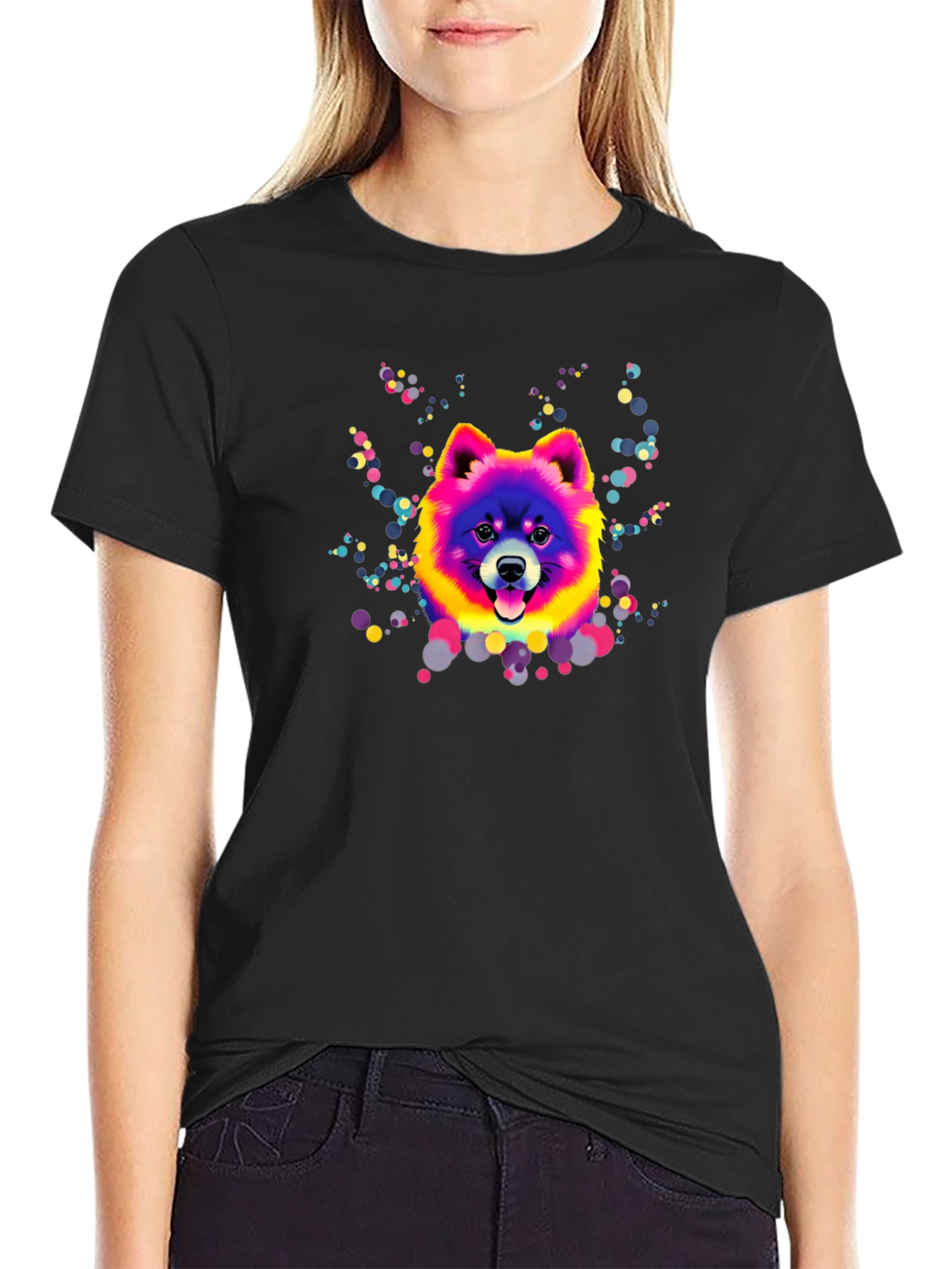 Color Splash Dog T-Shirt – Vibrant Dog Lover Graphic Tee