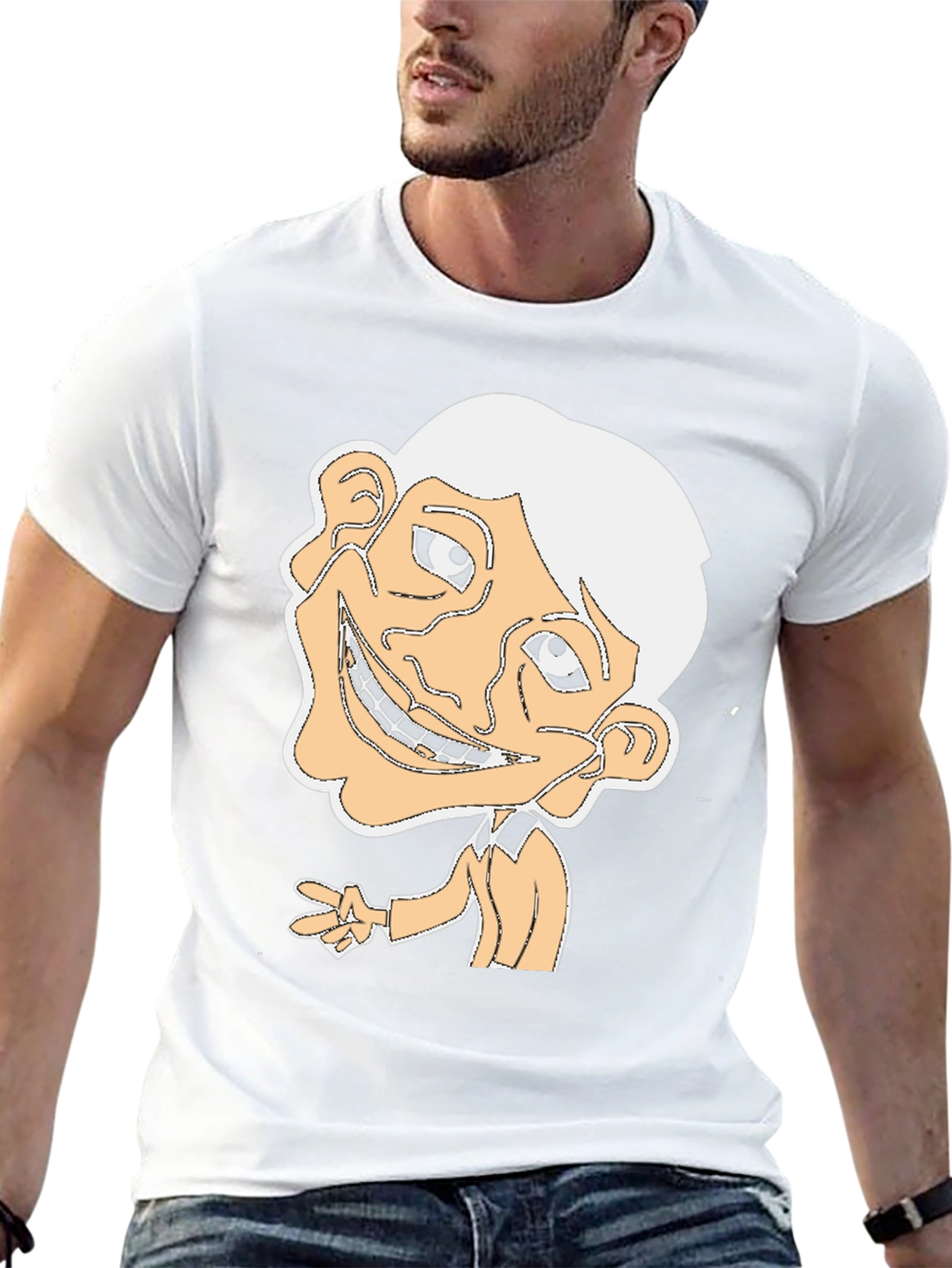 Troll Face Graphic Tee - Black Cotton Shirt