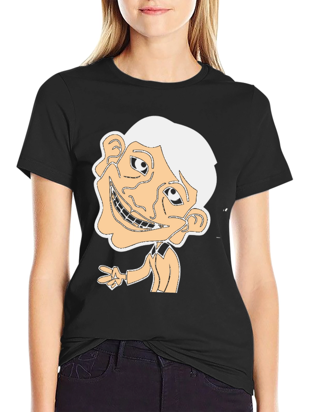 Troll Face Graphic Tee - Black Cotton Shirt