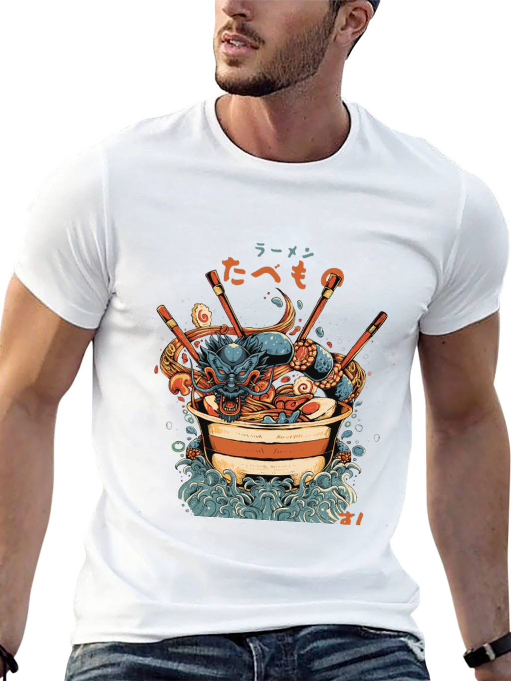 Dragon Ramen Graphic Tee - Unique Design