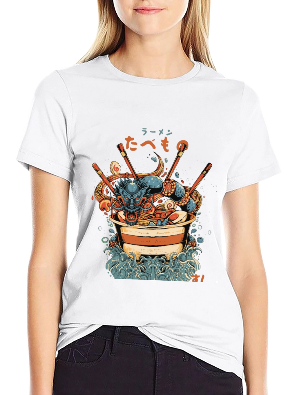 Dragon Ramen Graphic Tee - Unique Design