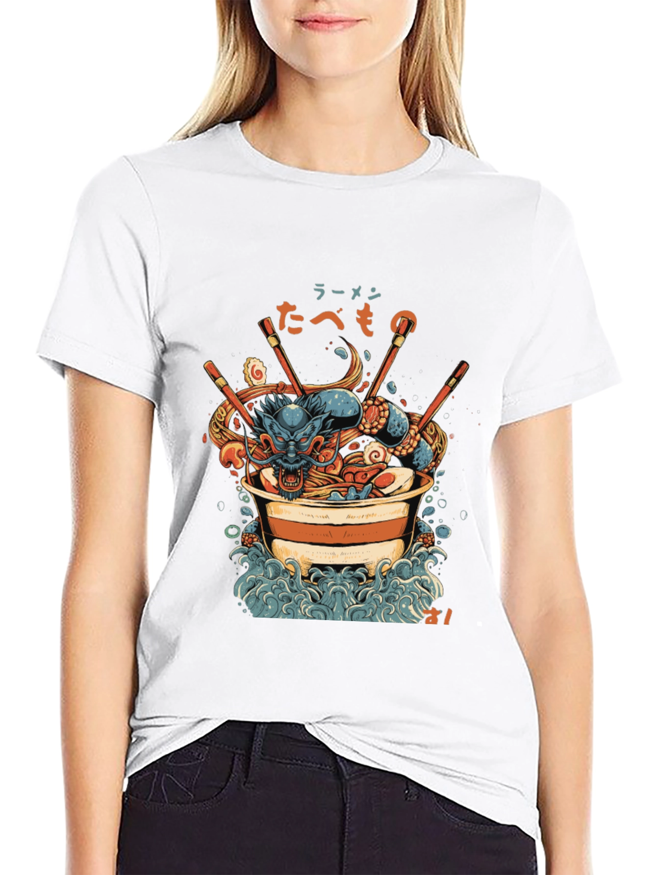 Dragon Ramen Graphic Tee - Unique Design