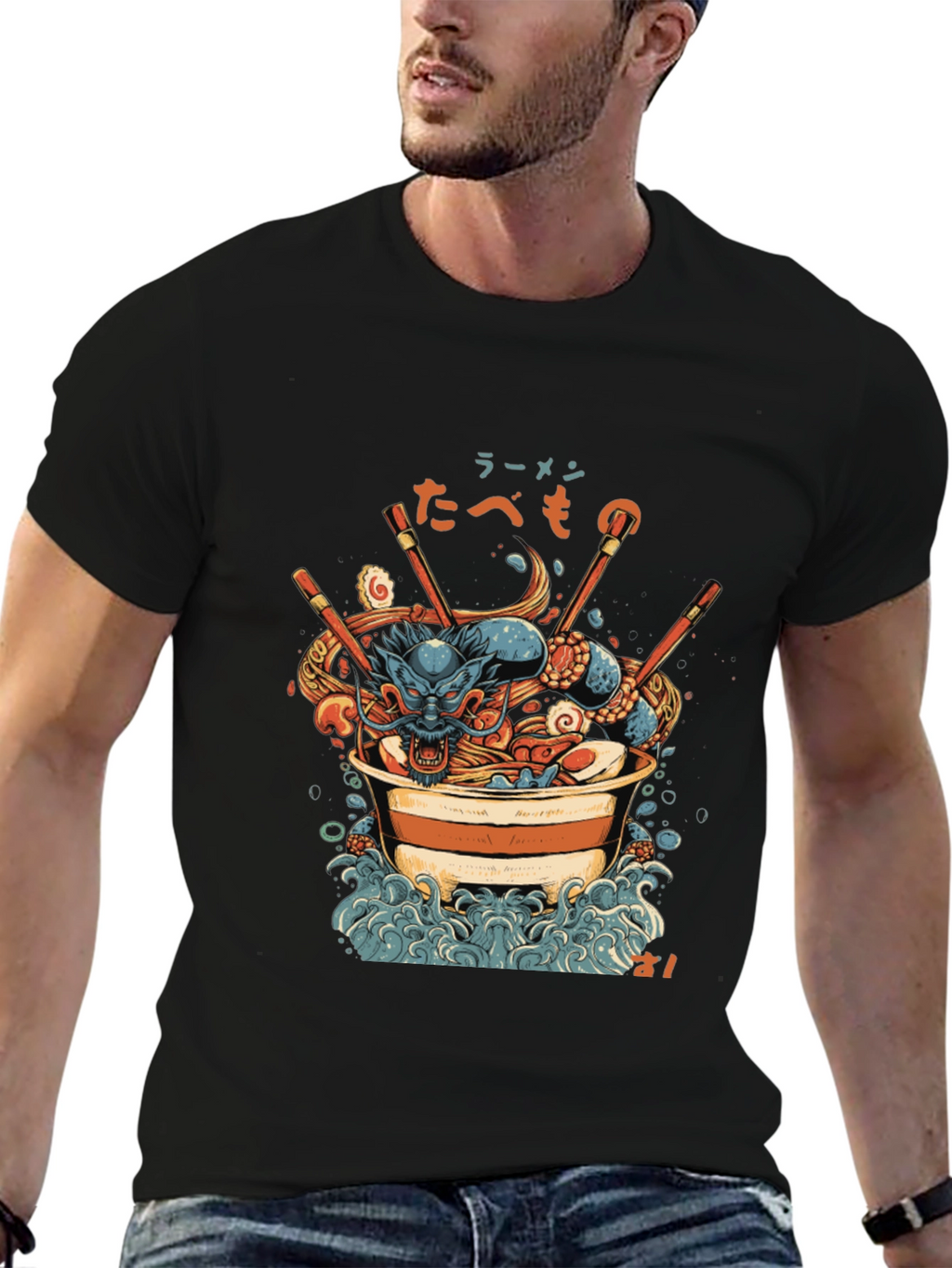 Dragon Ramen Graphic Tee - Unique Design