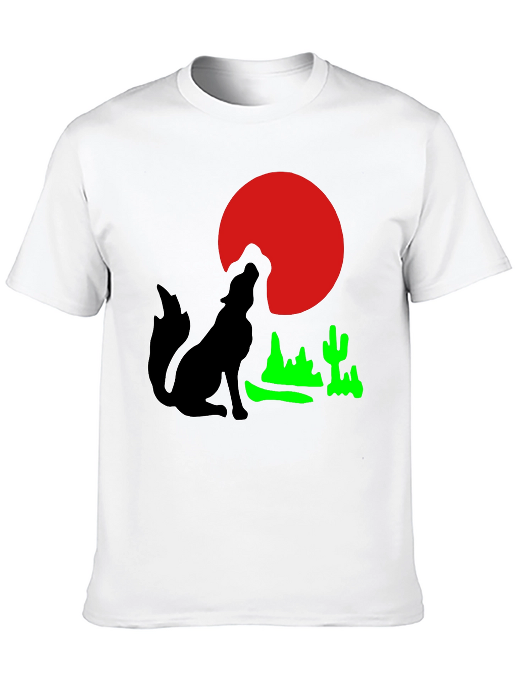 Desert Moon Wolf Graphic Tee