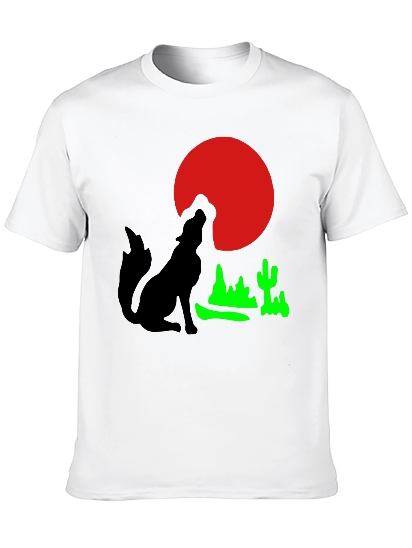 Desert Moon Wolf Graphic Tee