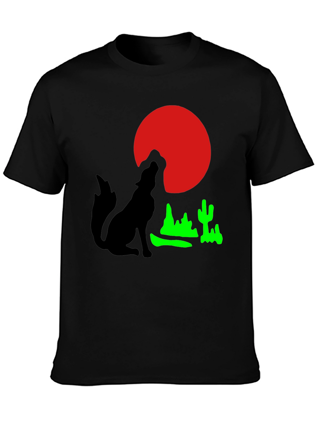 Desert Moon Wolf Graphic Tee