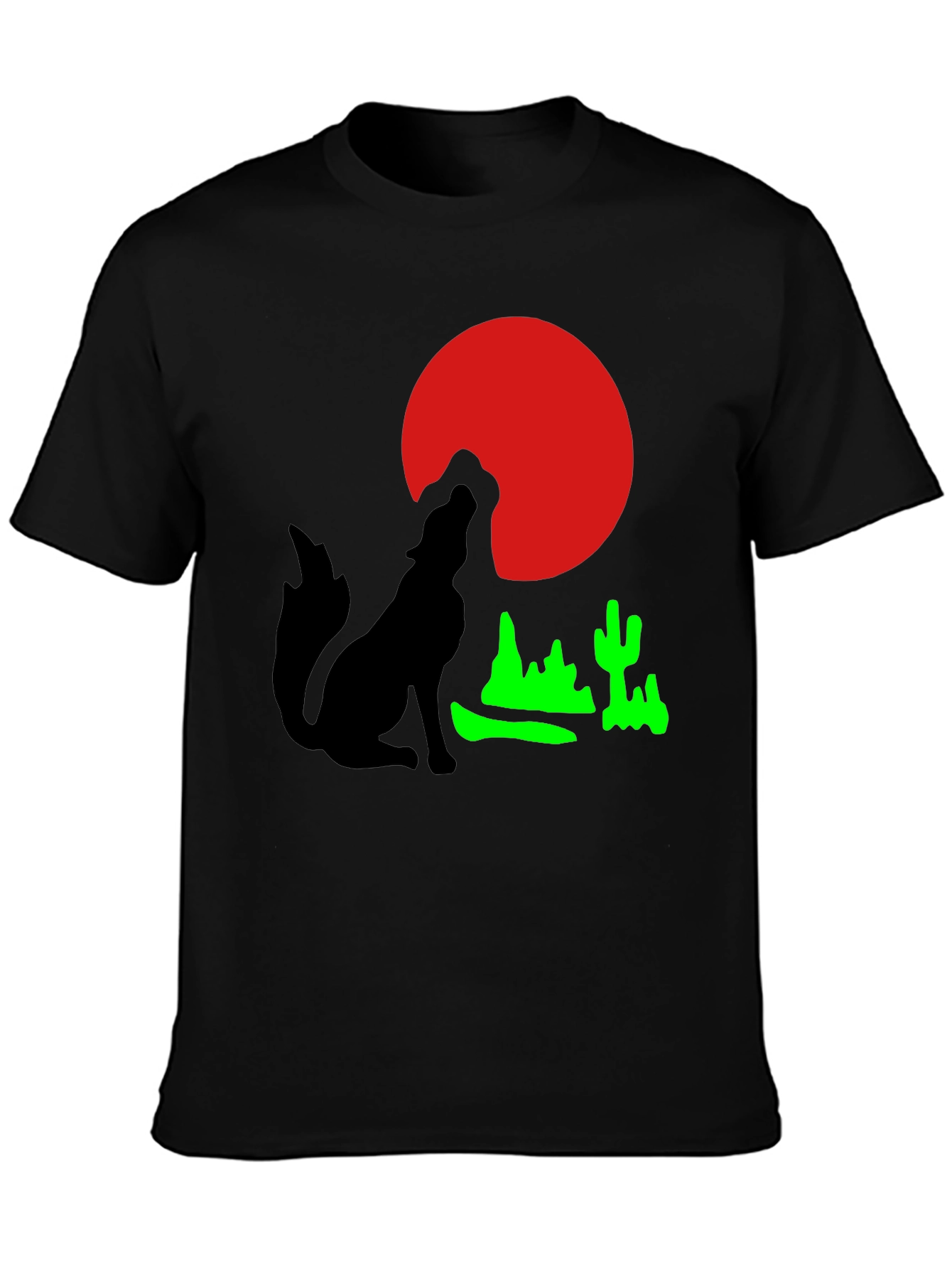 Desert Moon Wolf Graphic Tee