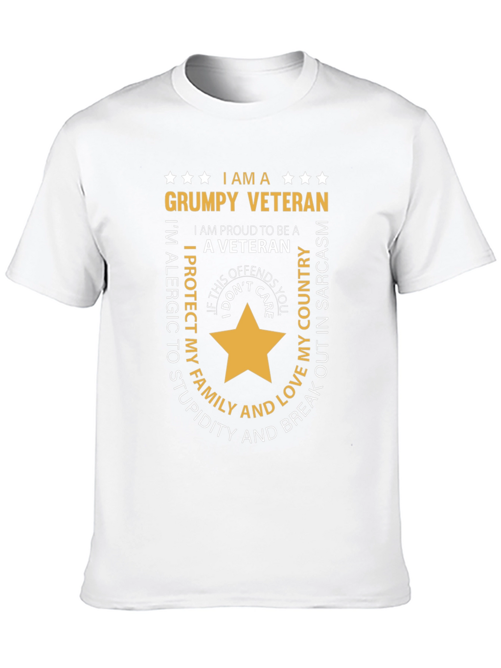 Grumpy Veteran Graphic T-Shirt