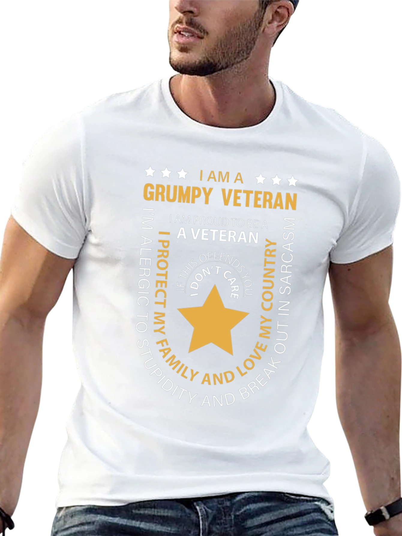 Grumpy Veteran Graphic T-Shirt