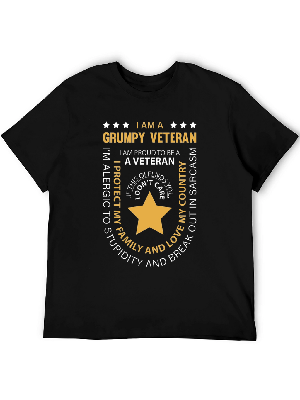 Grumpy Veteran Graphic T-Shirt