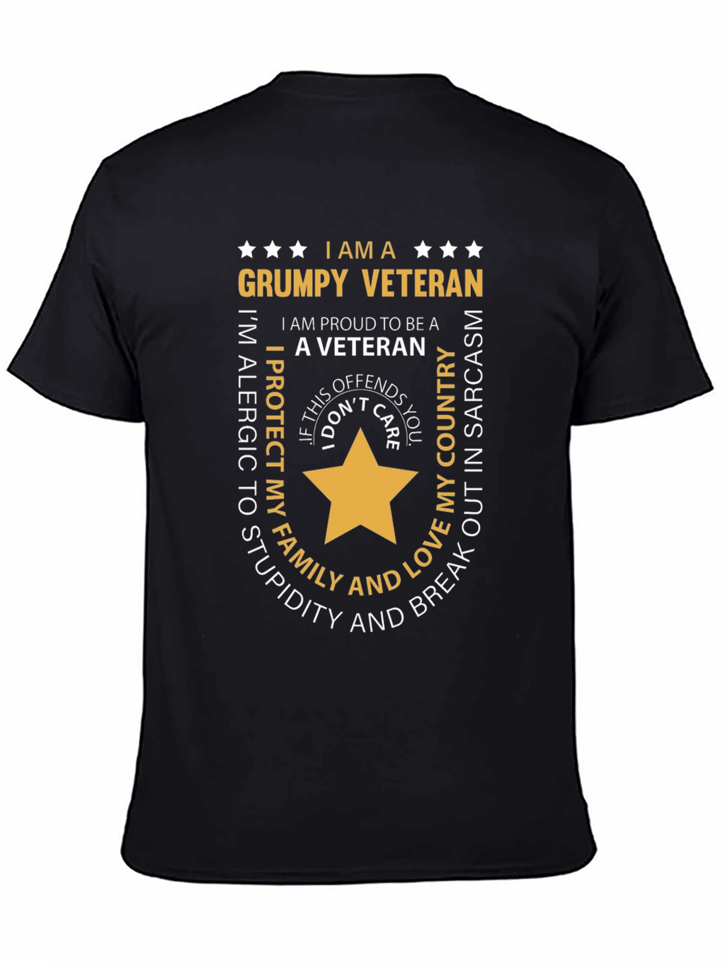 Grumpy Veteran Graphic T-Shirt