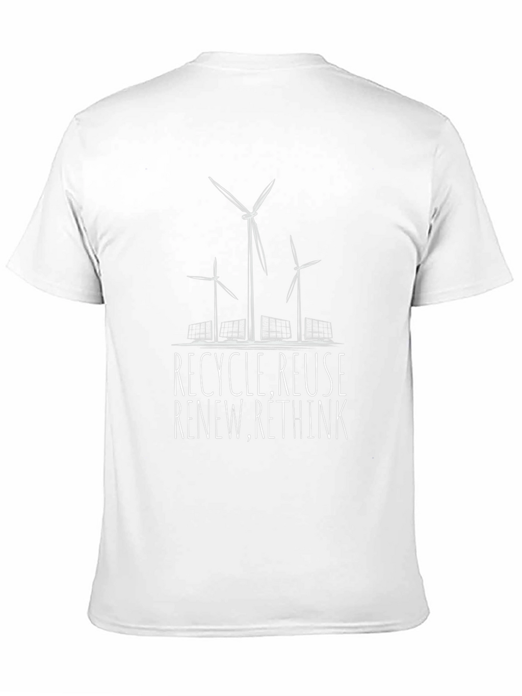 Eco-Friendly Graphic Tee - Recycle Reuse Renew
