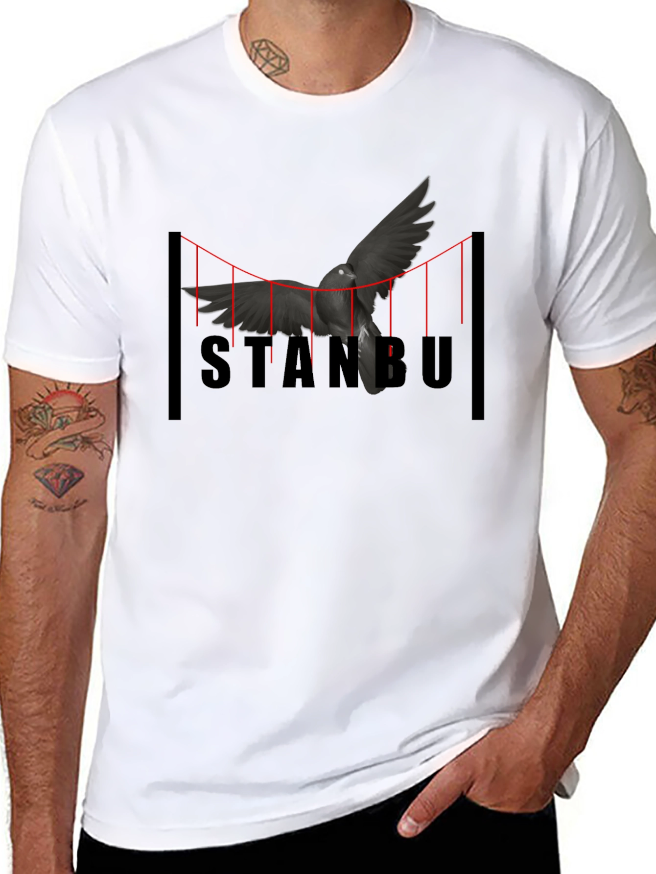 Istanbul Bridge Bird T-Shirt