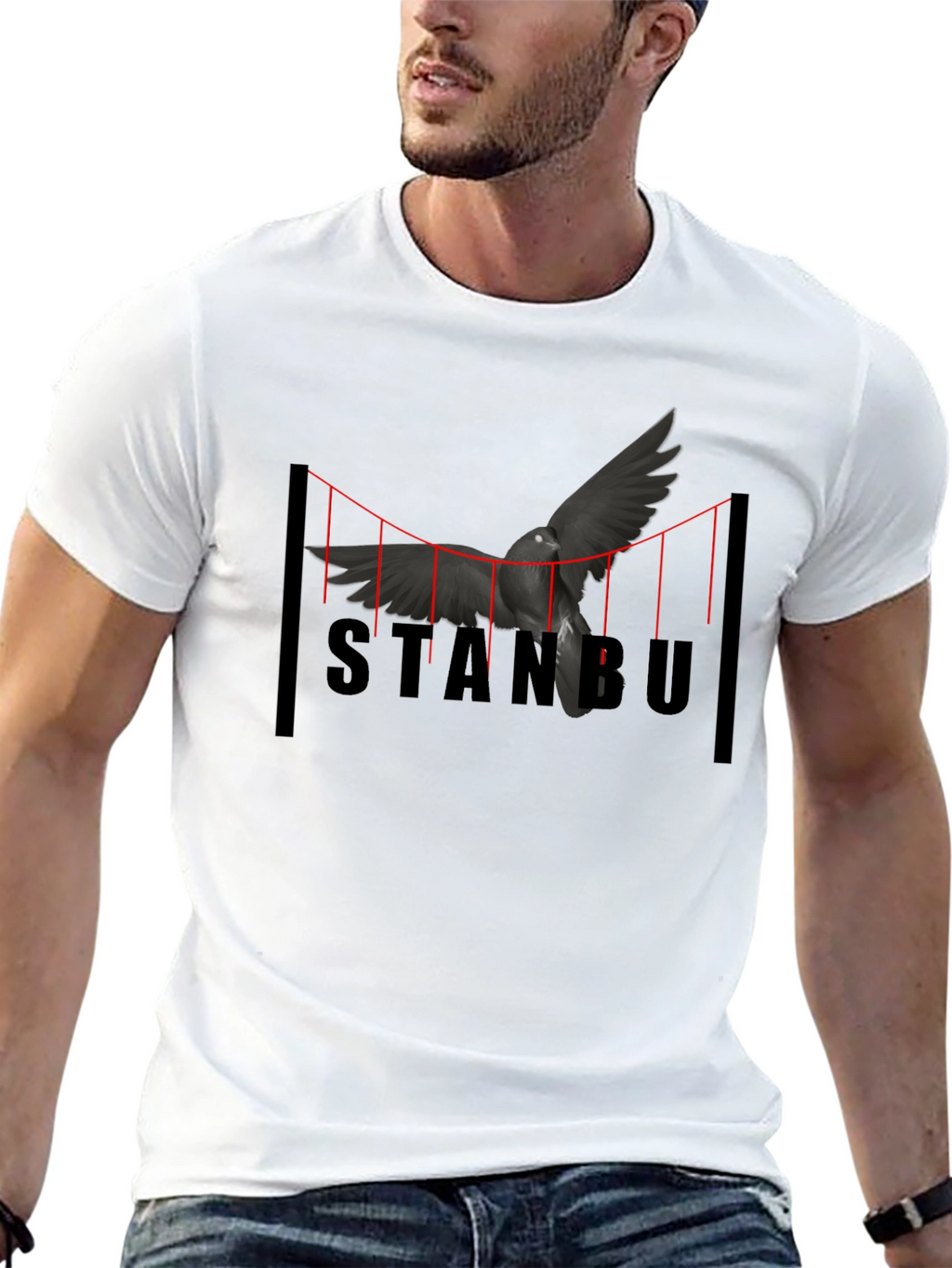 Istanbul Bridge Bird T-Shirt