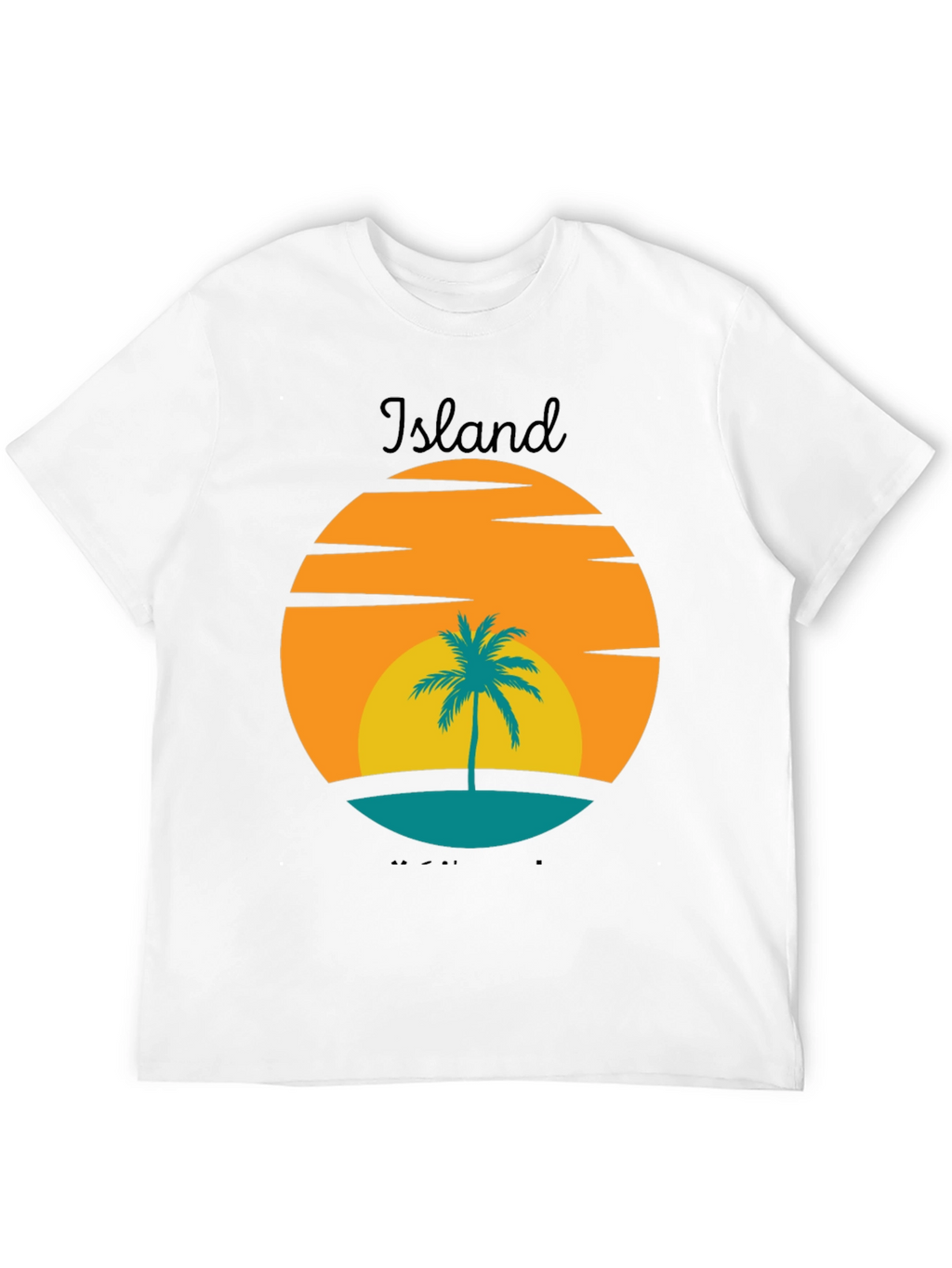 Island Sunset Graphic Tee - Tropical Vibe