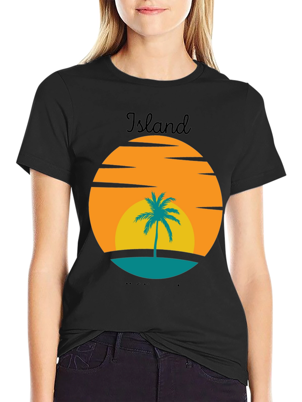 Island Sunset Graphic Tee - Tropical Vibe