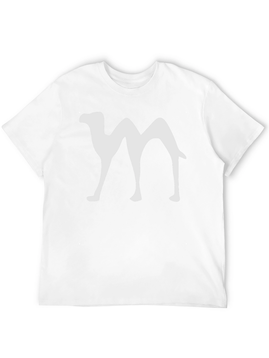 Camel Silhouette Graphic T-Shirt - Black Cotton Blend