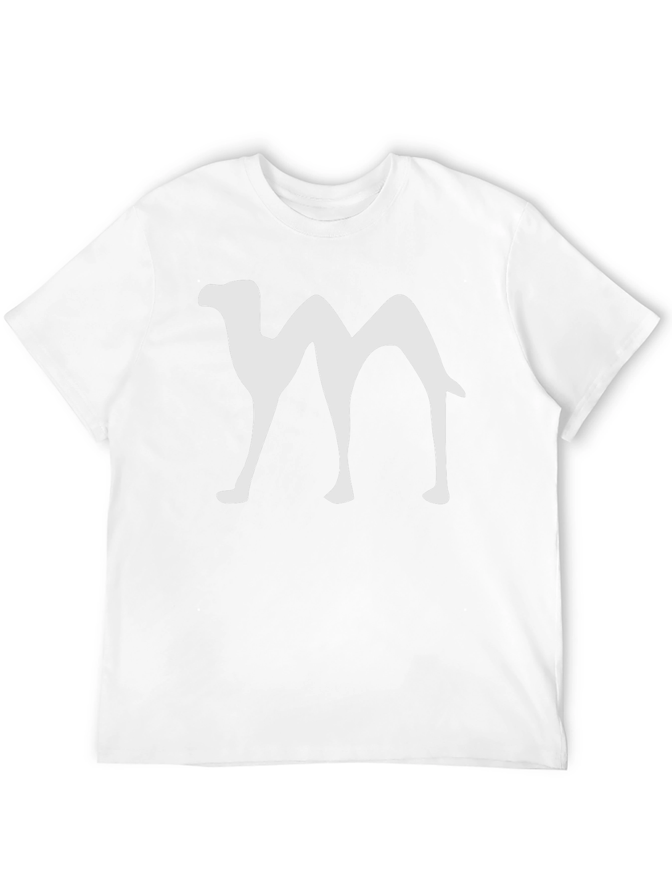 Camel Silhouette Graphic T-Shirt - Black Cotton Blend