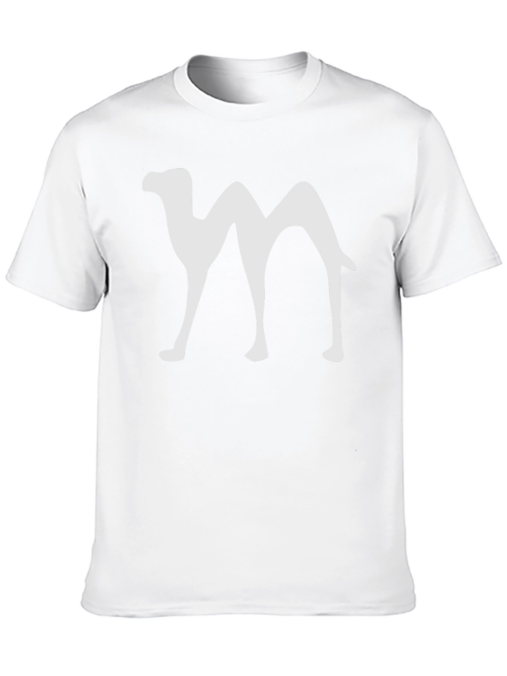 Camel Silhouette Graphic T-Shirt - Black Cotton Blend