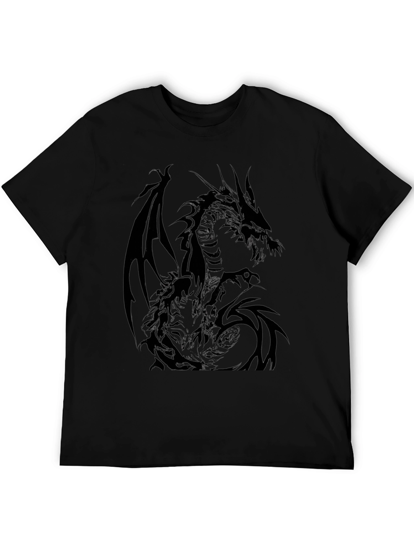 Dragon Graphic T-Shirt - Mens Black Tee