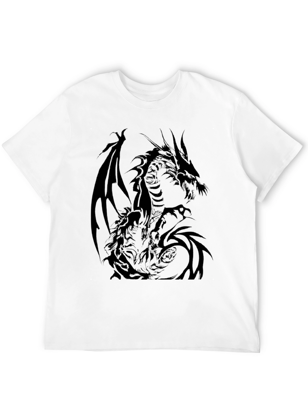 Dragon Graphic T-Shirt - Mens Black Tee