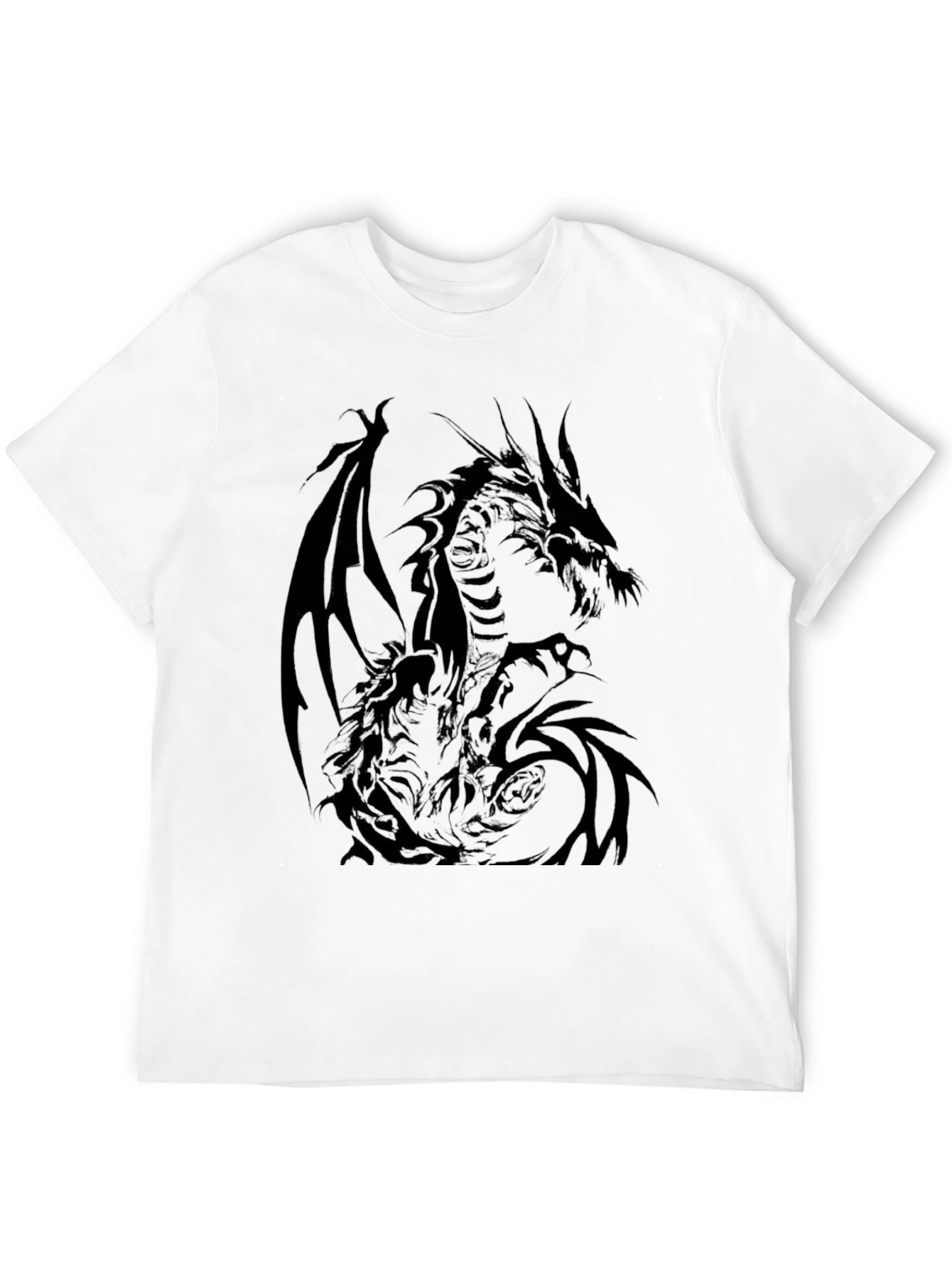 Dragon Graphic T-Shirt - Mens Black Tee