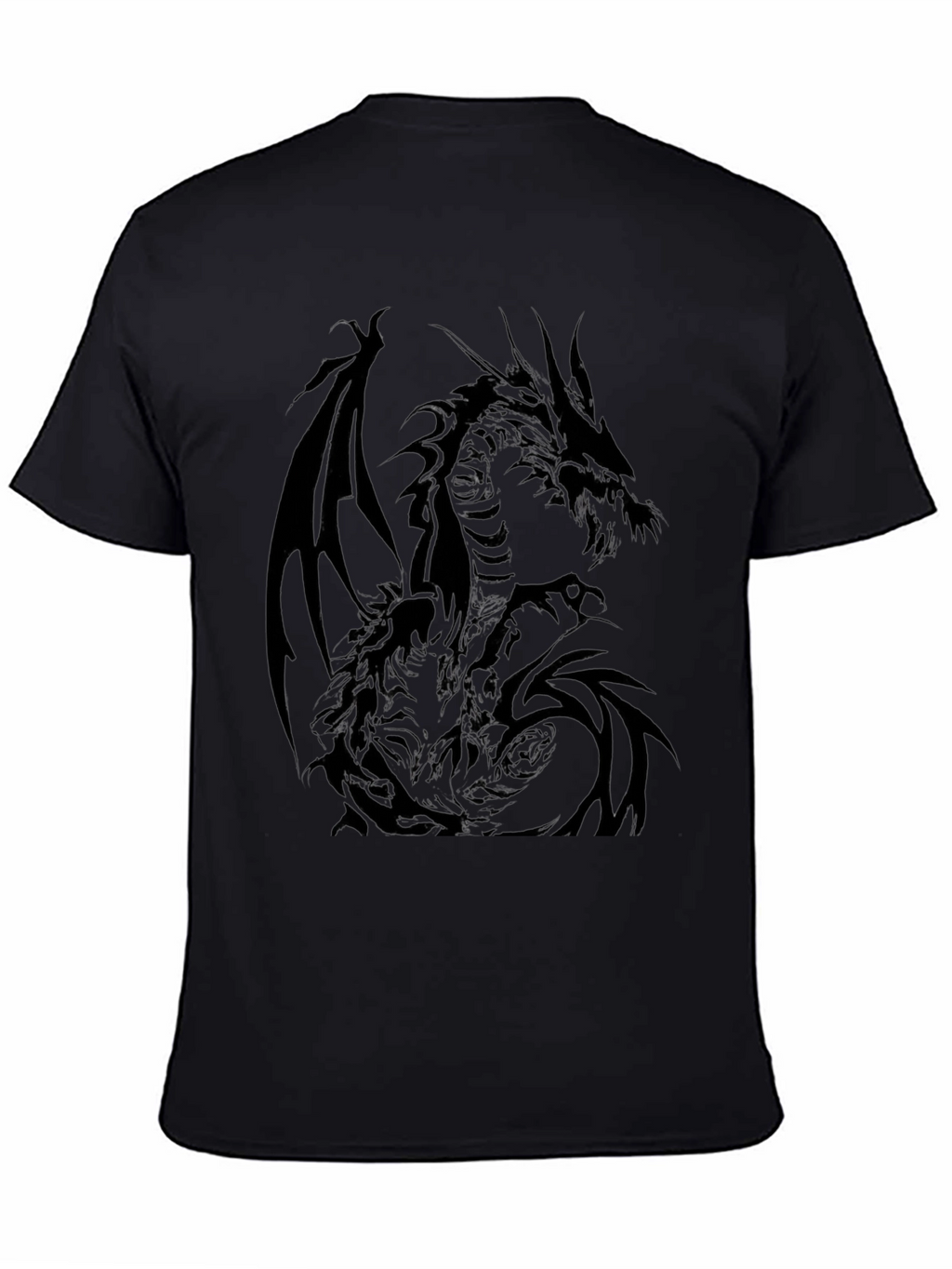 Dragon Graphic T-Shirt - Mens Black Tee