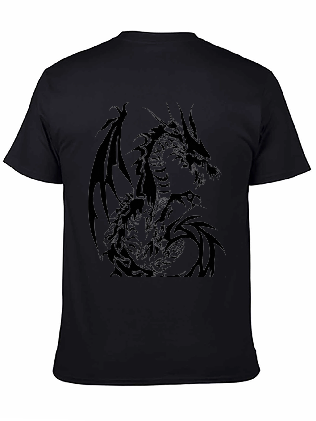 Dragon Graphic T-Shirt - Mens Black Tee