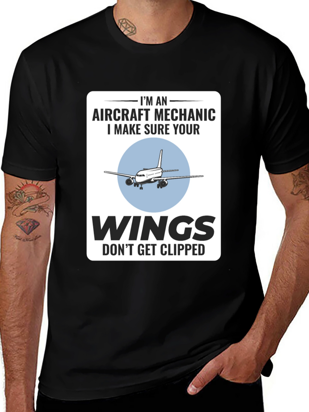 Aircraft Mechanic Funny T-Shirt - Aviation Wings