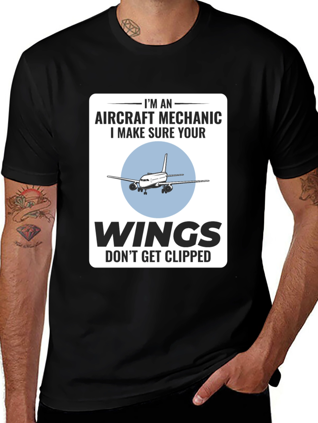 Aircraft Mechanic Funny T-Shirt - Aviation Wings