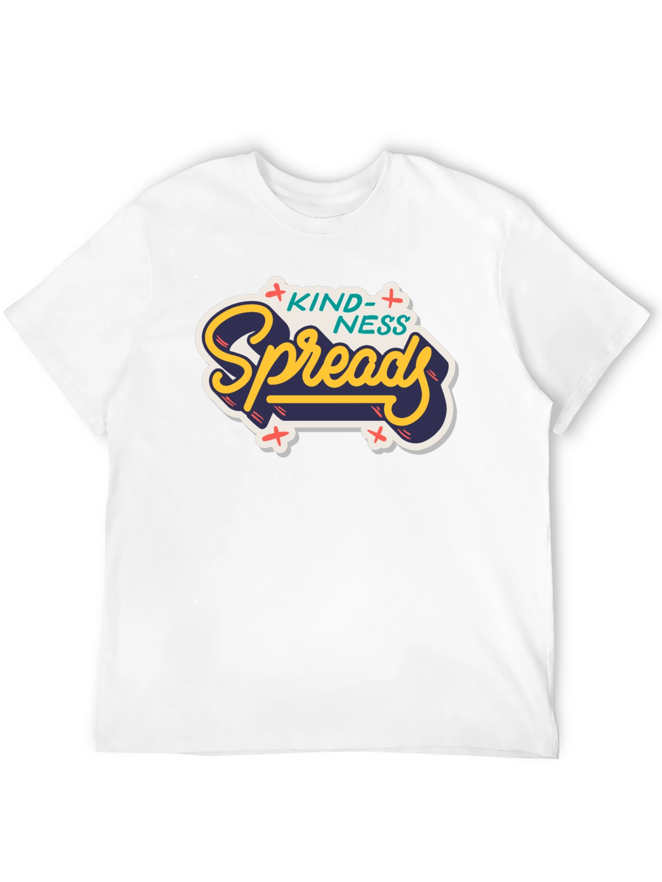 Kindness Spreads Graphic Tee - Black Casual T-Shirt