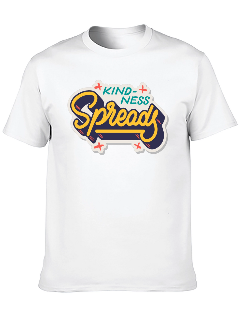 Kindness Spreads Graphic Tee - Black Casual T-Shirt