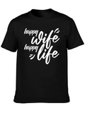 Happy Wife Happy Life Graphic Tee