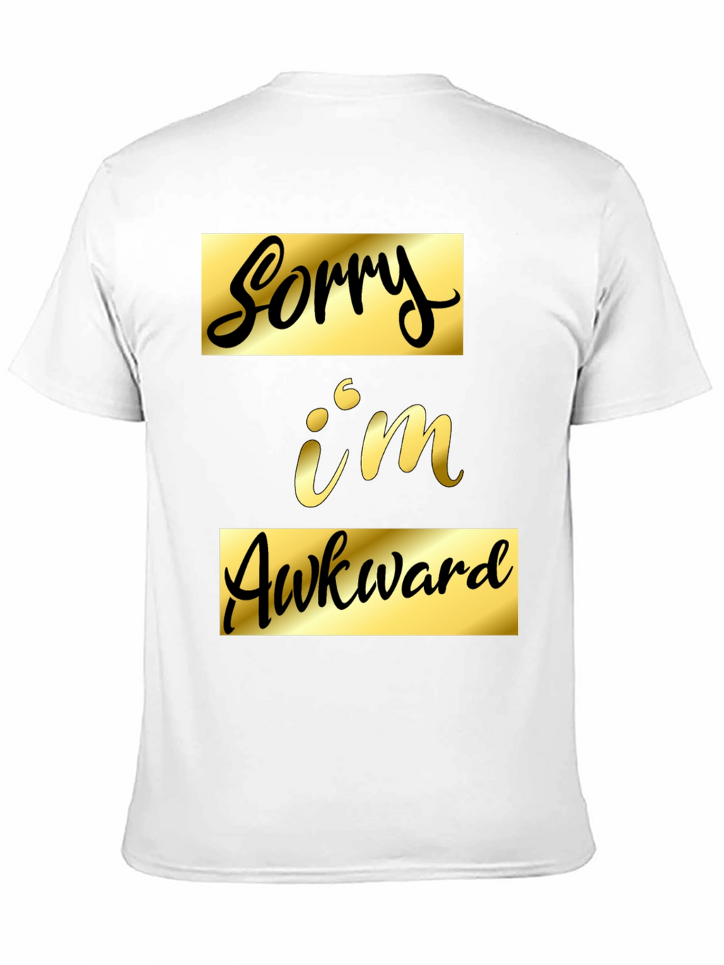 Sorry Im Awkward Black Graphic Tee