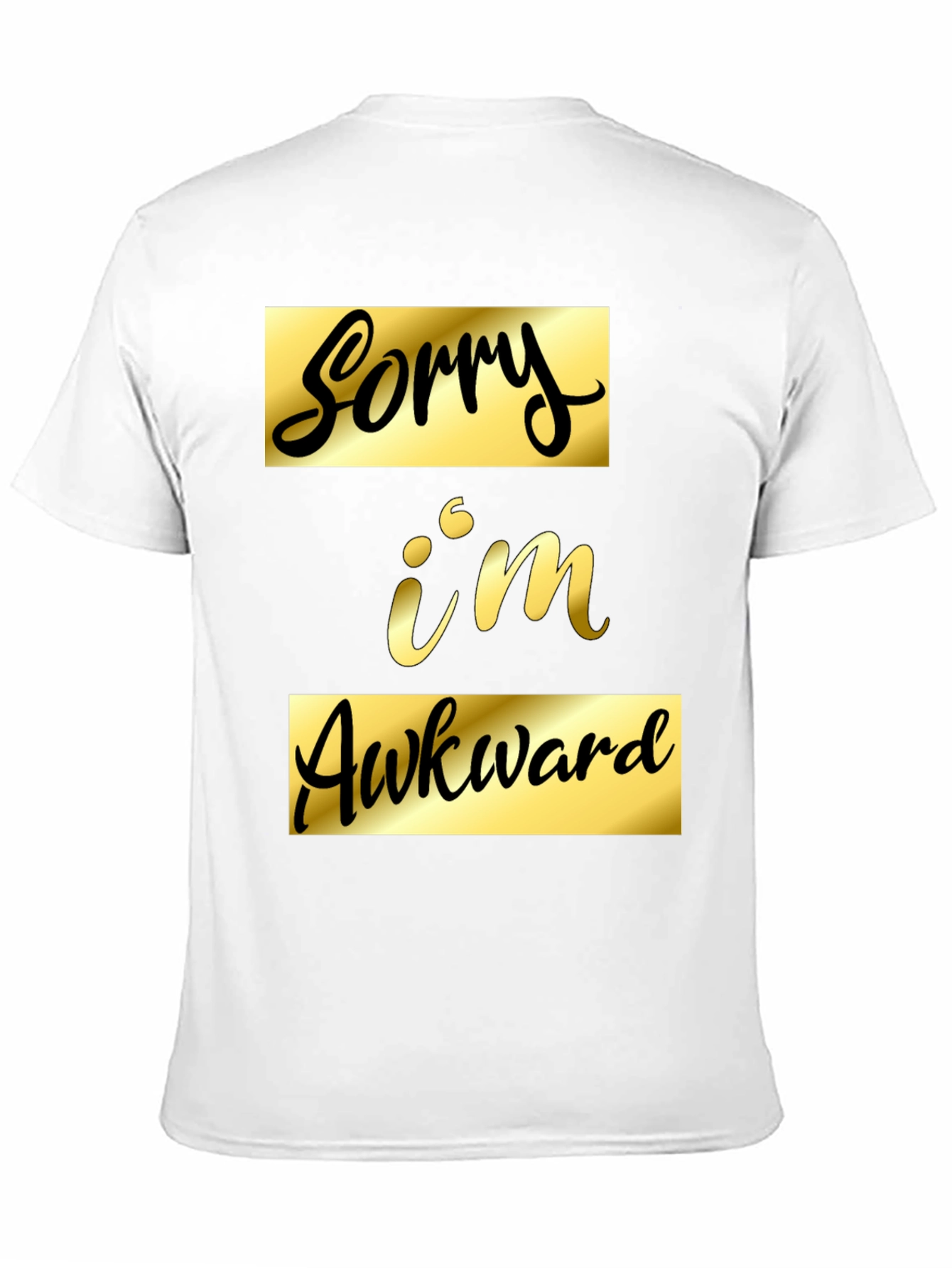 Sorry Im Awkward Black Graphic Tee